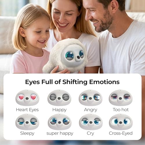 ropet KAMOMO Companion Interactive Robot Pet, Emotional Support for Kids and Adults, AI Desk Robots, Anxiety Relief Comfort Gift - Thumbnail 4