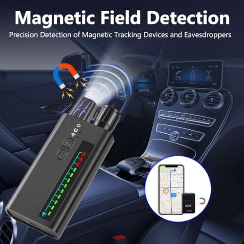 FOWARD GAUSS Hidden Camera Detector, Anti-Spy Detector, Listening Device Detector, Camera Finder, FG9 Plus Professional Privacy Protector - Thumbnail 3