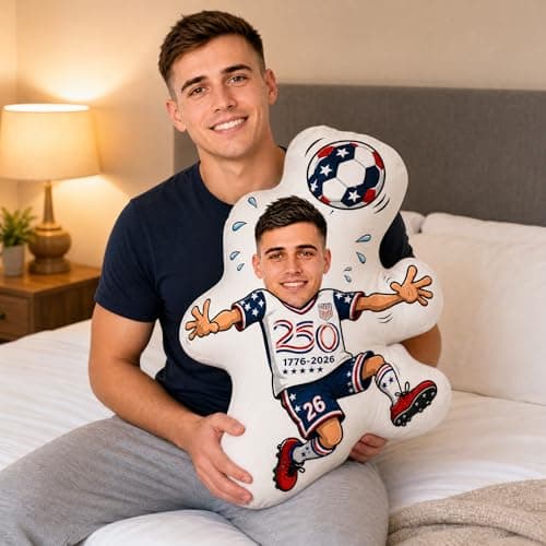 VBAIFAyy Custom Soccer Pillow – Football Gift for Soccer Player Graduation, Team Souvenir, Friend Birthday, Fan Gift. Soft Couch Cushion & Office Nap Pillow - Thumbnail 3