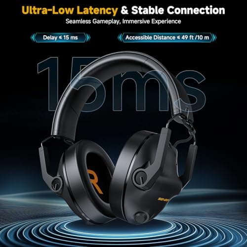 SG600 Wireless Gaming Headset for PC, PS5, PS4, Laptop, Mac, Nintendo Switch, 2.4GHz & Bluetooth 5.3 Gaming Headphones with Noise Canceling Mic, Stereo Sound, 70+Hr Battery, 15ms Latency - Thumbnail 2