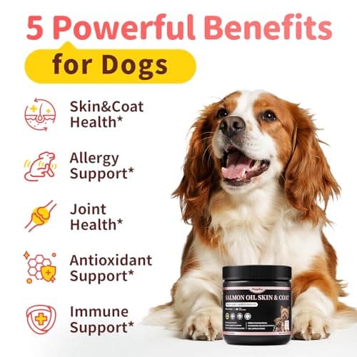 Salmon Oil for Dogs Skin & Coat, 13 in 1 Wild Alaskan Fish Oil for Dogs - Omega 3 EPA & DHA & ALA Fatty Acids, Dog Allergy Relief Chews, Joint & Immune Support, 135 Count, Chicken Flavor, Soft Chews - Thumbnail 2