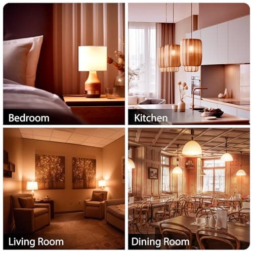 dalattin 4 Pack LED Bulbs Soft Warm 2700K, 100 Watt Equivalent A19 Standard Bulbs, E26 Base, 1500 LM, Efficient 15W Energy Saving, Non-Dimmable, 80+ CRI, 120V, UL Listed, for Living Room, Office - Thumbnail 5