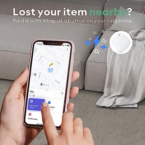 ATUVOS Air Tracker Tags-3 Pack, Bluetooth Luggage Tracker Works with Apple Find My APP (iOS Only, Not for Android), Keys Finder and Item Locator for Luggage, Backpack, Suitcases, Replaceable Battery - Thumbnail 2