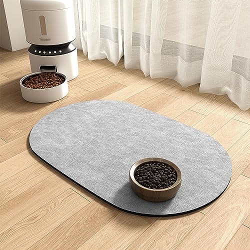 Absorbent Dog Food Mat-Cat Dog Mat for Food and Water Bowl, Quick Dry Pet Food Mat, No Stains Dog Feeding mat, Dog Accessories Pet Supplies Mat-Dog Water Bowl Mat for Messy Drinkers - Image 1