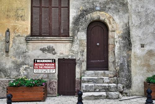 Carastora Funny Retirement Sign – 8x12 Inch Tin Sign with Humorous Message – Perfect for Patio, Yard, Office, or Party – Vintage Wall Decor for Retired Men, Women, Dad, or Friends - Thumbnail 4