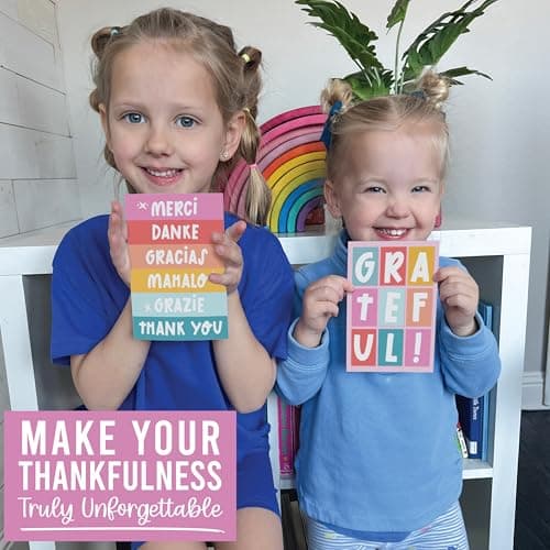 Hadley Designs Bulk Thank You Cards with Envelopes - 54 Kids Thank You Cards For Teachers, Cute Thanks Blank Cards and Envelopes, Fun Appreciation Note Card for Birthday, Baby Shower & Small Business - Thumbnail 4