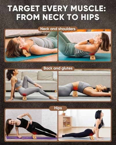 ONUEMP Psoas Release Tool, Fully Adjustable Hip Hook Psoas Muscle Release Tool, for QL, Hip Flexor, Back, Hamstring, Glute, Iliacus and Neck Pain Relief - Deep Tissue Myofascial Release, Wood - Thumbnail 4