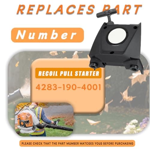 Adorih 4283-190-4001 Recoil Pull Starter for Stihl BR800 / BR800X Blowers – Direct Fit & Smooth Start - Thumbnail 3