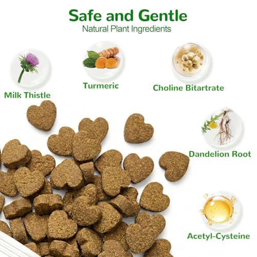 Vetriuntrix Liver Support for Dogs, Milk Thistle for Dogs - Detox, Metabolic, Dog Multivitamin Supplement for Liver and Kidney Support & Immune Health, 200 Soft Chews - Thumbnail 3