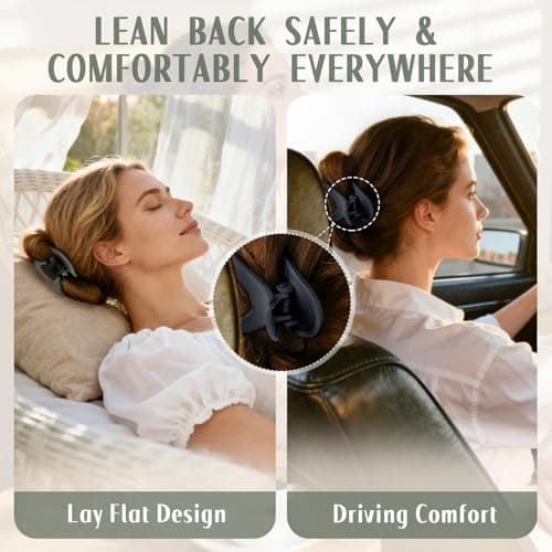 GIRLOLIIAR Flat Hair Claw Clips: 8 Pack 4 Inch Neutral Matte French Concord & Large Square Claw Clips Set for Women with Thick/Thin Hair, Non-Slip Extra Hold Jaw Clips for Lay Down/Drive/Daily Use - Thumbnail 2