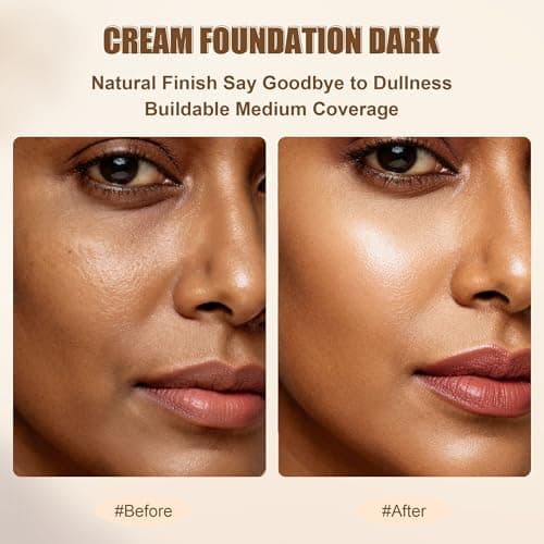 HECI BEAUTY Tinted Foundation Stick, Balm to Cream Foundation with Light to Medium Coverage, Infused with Hydrating Ingredients, Dark 05,0.25 oz - Thumbnail 4
