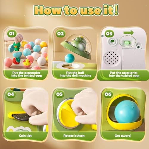 Skirfy Claw Machine for Kids,Dinosaur Mini Vending Machine, Prize Dispenser Toys for Girls and Boys, Electronic Game for Party Birthdays Easter Gift - Thumbnail 3
