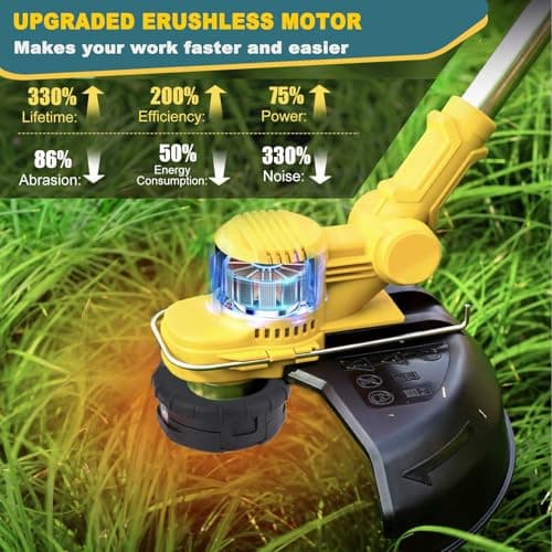 YEXLXLN Weed Wacker Cordless for Dewalt 20V MAX Battery, 4-in-1 Electric Weed Wacker, Weed Eater with 5 Types of Blades, for Lawn, Yard and Bush Trimming (No Battery) - Thumbnail 3