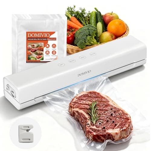 Vacuum Sealer Machine for Food, 4-in-1 Functions with 20 Vacuum Bags (20x30cm) - Dry & Wet Modes, Quick Sealing for Freshness & Storage, Compact Design for Home Kitchen Use - Image 1