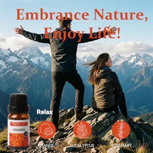 Essential Oils Sets - 6 Premium Fragrance Oils for Diffusers, Candles & Aromatherapy, Calm Mind, Sweet Dreams, Happy, Relax, Air Freshening, for Humidifiers, Massage, 6x10ML - Thumbnail 5