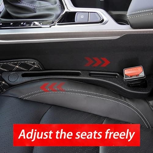 JCL Car Seat Gap Filler 2 Pack, Soft Multifunctional Gap Filler for Car Seat Gap Filler Organizer, Universal Car Gap Seat Filler Fits Car Truck SUV to Fill The Gap Between Seat and Console - Thumbnail 3