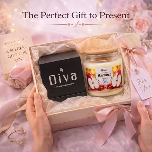 DV DIVA Apple Cinnamon Scented Soy Wax Candle Gift 14oz Anniversary, Valentine & Birthday Gift Luxury Large Candle with Hidden NFC Love Message Soft Fragrance for Home Decor & Relaxing Ambiance - Thumbnail 5