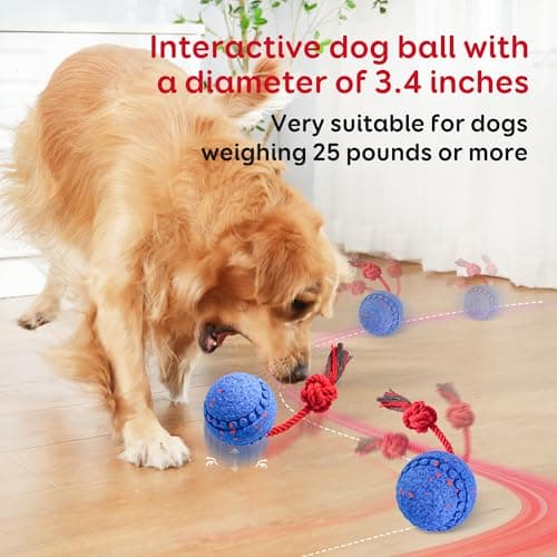 Moseyuh Interactive Dog Toy Motion Activated Pet Toys for Dogs, Safe E-TPU Material, Waterproof and Rechargeable, Durable Dog Toys for Medium and Large Dogs - Thumbnail 5