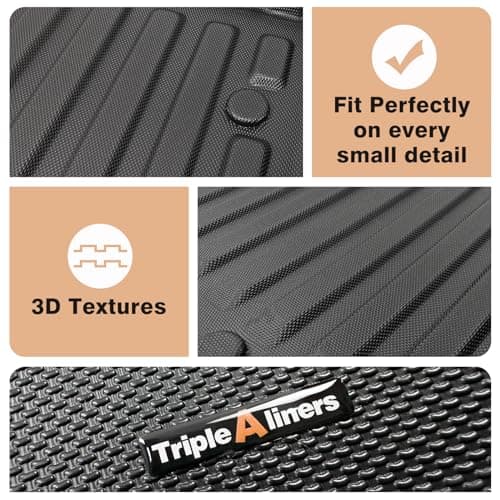 TripleAliners Truck Mat Compatible with 2005-2023 Toyota Tacoma 6FT Accessories, Truck Bed Mat Heavy Duty Custom Fit All Weather Protection TPE Pickup Liner - Thumbnail 3