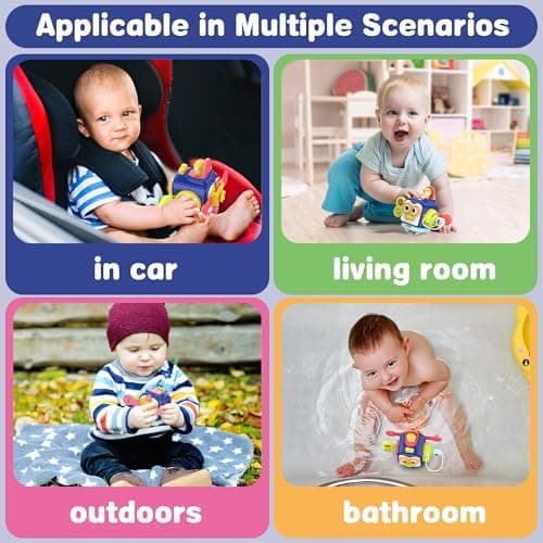 SOONYANG Montessori Toys for 1 Year Old, Activity Cube Toys for 1 Year Old Boy,Travel Sensory Toy for Toddlers 1-3, One Year Old Boy Birthday Gift, Learning Baby Toy 12-18 Months - Thumbnail 4