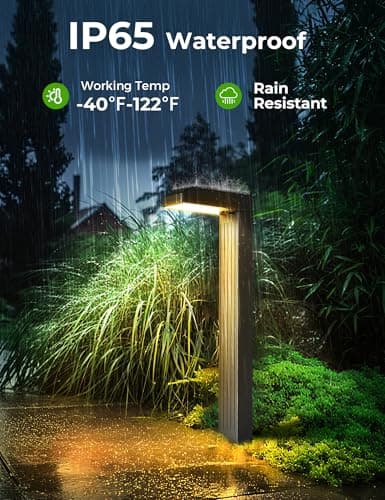 COXSENI Solar Pathway Lights Outdoor 8 Pack, 3 Color in 1 Bright Landscape Lighting with Cool/Warm/Daylight White Modes, Auto On/Off, IP65 Waterproof for Yard Garden Patio Walkway Sidewalk Lawn Decor - Thumbnail 5