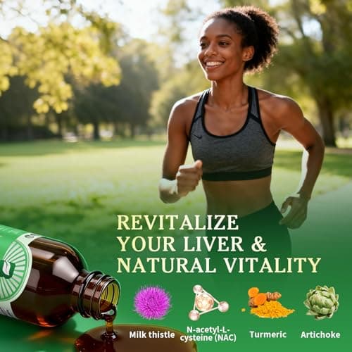B BEWORTHS Liver Cleanse Detox & Repair - Liver Support Liquid Drops with Milk Thistle, L-Glutamine & NAC, Liver Support, Stomach & Gut Soothing, Electrolyte & Vitamin Replenish, Vegan 2 Fl Oz - Thumbnail 4