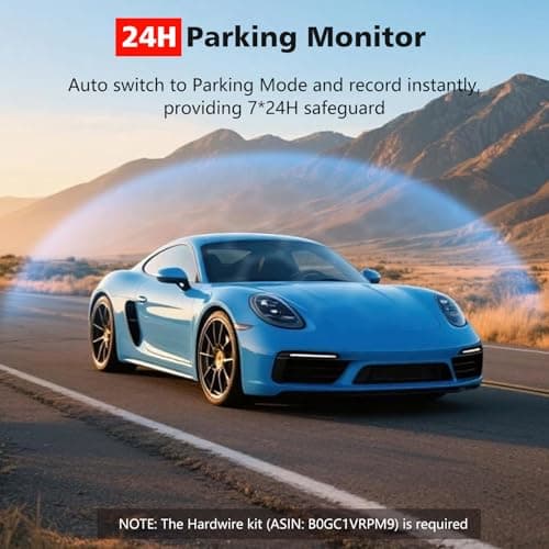 Eivikga 4K+2.5K+2.5K Dash Cam, STARVIS 2 Sensor, Dash Camera 3-Channel, Free 64GB Card, Dashcam with 5G WiFi GPS, G-Sensor,Loop Recording, HDR, 24H Parking Monitor, Time-Lapse Recording, 256GB Max - Thumbnail 5