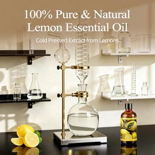 Essential Oil Lemon 3.38 fl oz with Glass Dropper, Pure Fragrance Oils - Thumbnail 5