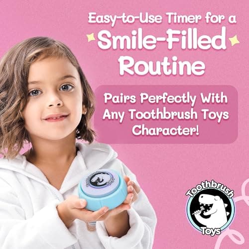 Toothbrush Timer for Kids – 2 Minute Toothbrush Timer Helps Kids and Toddlers Brush Teeth with Lights & Music, Adjustable Volume Control, Toothbrush Toys - Thumbnail 3