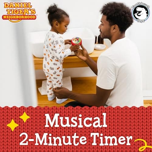 Daniel Tiger Toothbrush Timer for Kids – Musical 2 Minute Light-Up Teeth Brushing, Fun Kids Toothbrush Timer for 2 Minutes with Songs for Healthy Teeth - Thumbnail 6