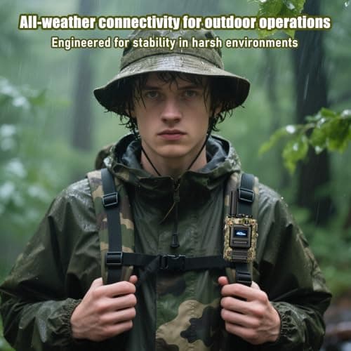 2Pcs 4G Camo Walkie Talkie for Adults,Long Range 4G 1000 Mile Rechargeable Two-Way Radios 3-Day Battery Runtime Ideal for Hiking,Camping,Work,and Emergency Use Portable Two-Way Outdoor Radio(SIM Card) - Thumbnail 6