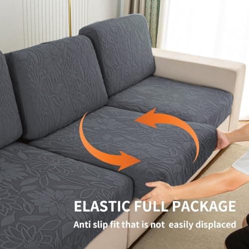 UWWGKK Modular Sofa Cover Sectional Couch Slipcovers for Dogs Pet Friendly - Thumbnail 4