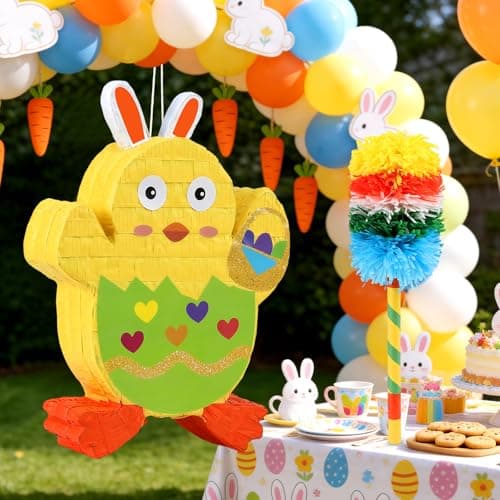 Easter Baby Chick Pinata Adorable Egg Shell Design for Easter Theme Party Perfect for Celebrations and Delightful Pinata Fun - Thumbnail 2
