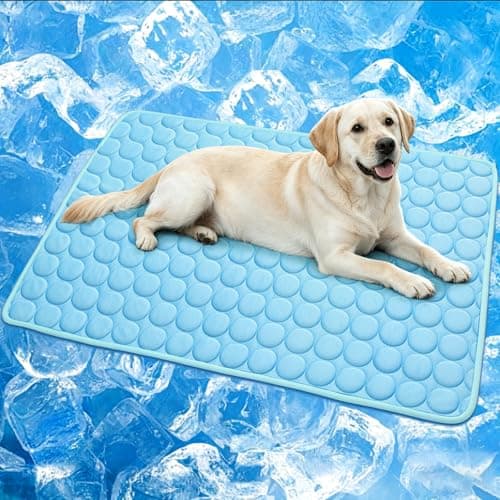 Dog Cooling Mat Ice Silk Cooling Pad for Cats Indoor Washable Summer Mat - Image 1