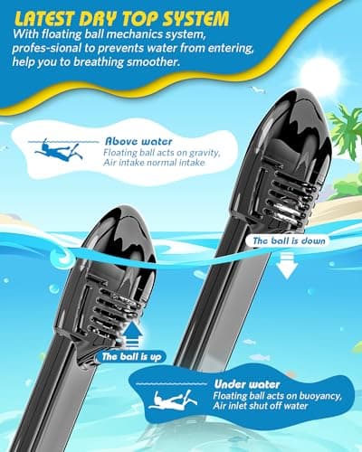 QingSong Kids Snorkel Mask Full Face, Snorkeling Set with Camera Mount, 180 Degree Panoramic View Snorkeling Gear Anti-Fog Anti-Leak - Thumbnail 6