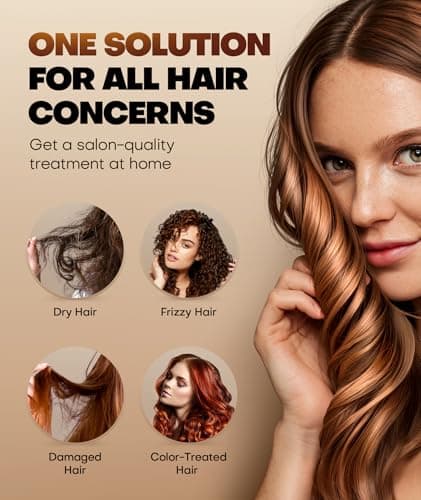 Collagen Hair Mask for Deep Conditioning, Keratin Hair Treatment with 4 Hydrolyzed Proteins, Moroccan & Avocado Oils Conditioner for Nourish, Calendula Gentian Extracts Care Dry & Damaged Hair 8.45 OZ - Thumbnail 5