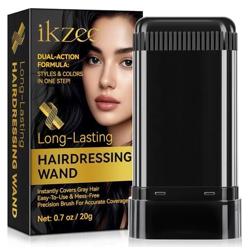 Temporary Hair Dye Comb for Gray Hair Coverage, Disposable Hair Color Stick with Precision Brush, Advanced Non-Irritating & Smudge-Proof Formula, Quick Root & Sideburn Touch-Up (black) - Image 1