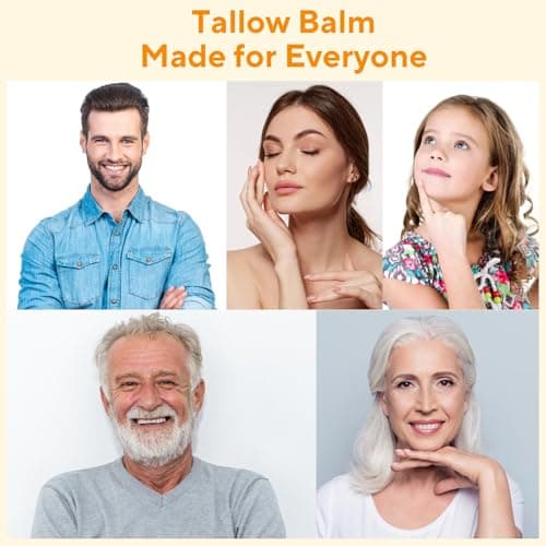 Henjaca Beef Tallow for Skin, Tallow and Honey Balm, 5 oz Organic Grass-Fed Whipped Beef Tallow Cream, Deep Moisturizing Facial & Body Balm, 100% Natural Face Moisturizer for All Skin Types - Thumbnail 5
