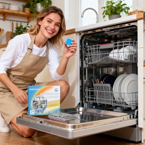 Gihen Dishwasher Tablets, Removes Limescale & Hard Water Stains, 24Pk - Thumbnail 5