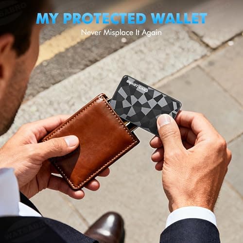 Wallet Tracker Card for iOS & Android, 6-13 Year Battery Slim Bluetooth Smart Card, Credit Card Size Smart GPS for Wallet Passport, Works with Apple Find My & Google Find Hub, Wireless Charging (1) - Thumbnail 4