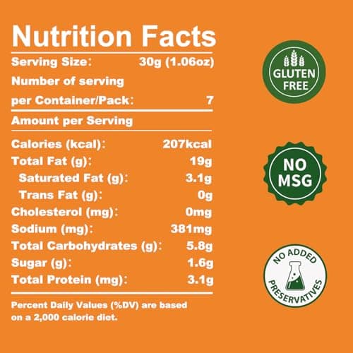 VIGOROUS MOUNTAINS Shrimp Chili Crisp - 11% Real Shrimp, Crunchy Shrimp Paste for Cooking, No MSG Gluten Free, High Protein Seafood Condiment for Pasta, Salads, Rice, Risotto, Pizza - 6.7 oz (190g) - Thumbnail 2