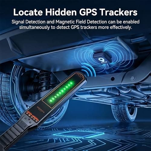 Hidden Camera Detector & GPS Tracker Finder – RF Signal Scanner with Magnetic Field Detection, Infrared Camera Lens Finder, Stranger Intrusion Alarm, Portable Anti Spy Device for Home, Hotel & Travel - Thumbnail 5