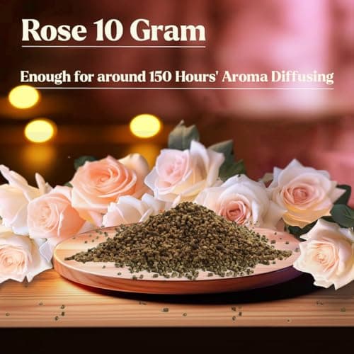Artronic Aroma Diffuser-Compatible Scent Granule Starter Kit: Rose,10g, Refills for Orbby Incense Burner - Thumbnail 2