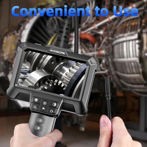 WINWEND Endoscope Camera with Light - IP67 Waterproof Borescope Camera with 8 Adjustable LED Lights | 4.3" LCD Screen Borescope | HD 1080P Inspection Cameras with 16.5ft Semi-Rigid Cord Tools for Men - Thumbnail 5