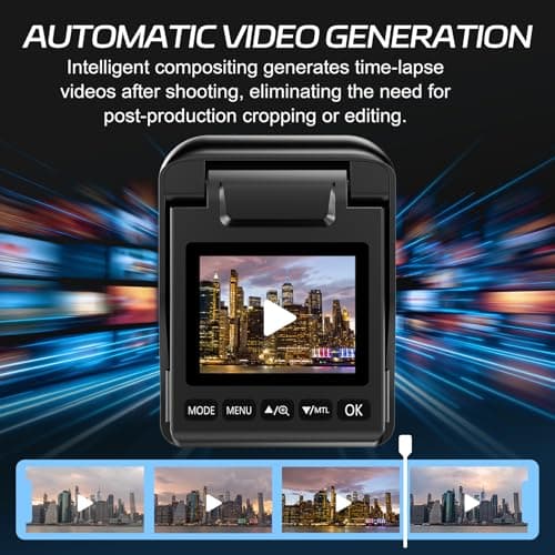 GOWWPUN Time Lapse Camera WiFi Construction Outdoor,4k Timelapse Video Camera Captures Plant Growth,City Traffic,Gifts Idea,Nature,Weather Records,110°Angle View,6 Months Battery Life,Include TF Card - Thumbnail 2