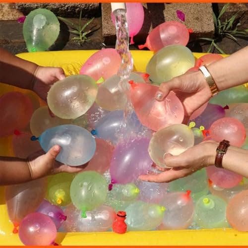 999 PCS Self Sealing Water Balloons Quick Fill, Water Balloon Yard Games Rapid Fill Kids Toys, Balloons Set Summer Splash Party Easy Quick Fun Outdoor Backyard for Swimming Pool A1 - Thumbnail 2