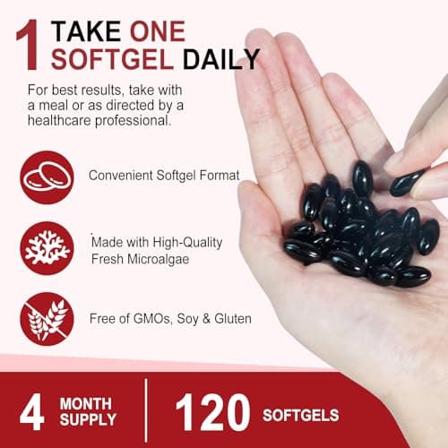 ZUZOKKAHA Astaxanthin Supplements 12mg - 120 Softgels | Premium Natural Antioxidant from Microalgae | Eye, Skin, Brain, Joint, Heart & Immune Health Support | Non-GMO, Gluten-Free - Thumbnail 3