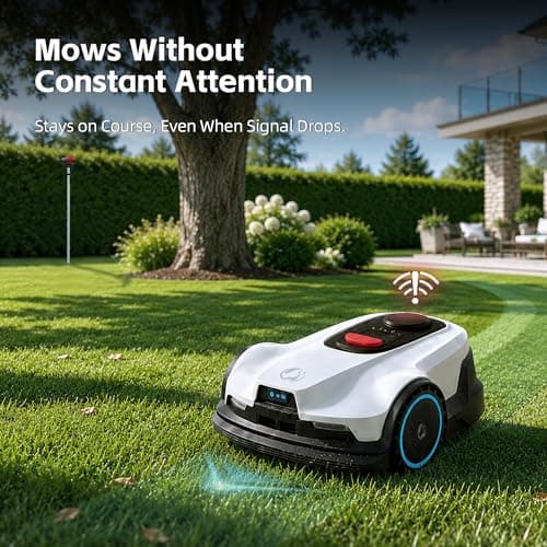 Proudeer DW1500 Wireless Robotic Lawn Mower, GPS RTK & AI Vision Navigation,up to 0.35 Acre Robot Mower with 3D Obstacle Avoidance, Auto Height, IPX6 Waterproof for Smart Home Yard Care - Thumbnail 3