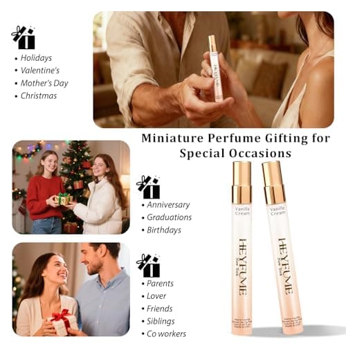 Pheromones Perfumes for Women Mini: Long Lasting Extrait De parfum - Creamy Vanilla Perfume Oil with Citrus Accents & Warm Amber Musk Blend - Strong Intensity Travel Size Spray 0.41 fl Made in USA - Thumbnail 6