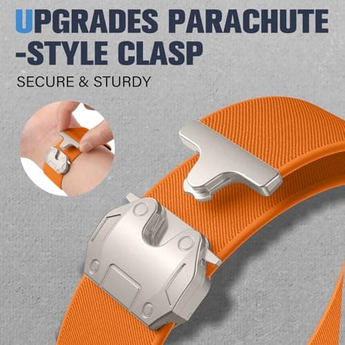 Dirrelo Band Compatible with Apple Watch Bands 44mm Men, Soft Wide 26mm Stretchy Nylon Sport Strap Wristband for iWatch 49mm(Ultra 3/2/1) 46mm(11/10) 45mm(9/8/7) 44mm(SE3/SE2/SE/6/5/4) 42mm(3/2/1) - Thumbnail 2